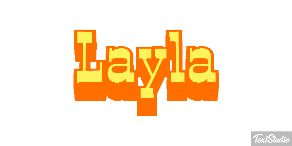 Layla Tekst effect