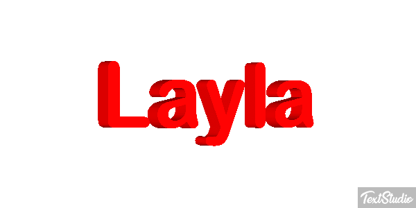 Layla Tekst effect