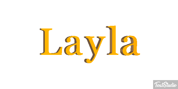 Layla Tekst effect