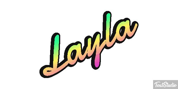 Layla Tekst effect