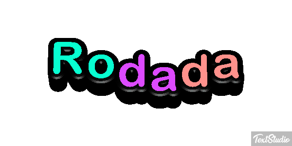 Rodada Текстовый эффект
