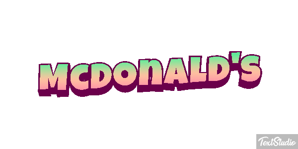 McDonald's Efeito do texto