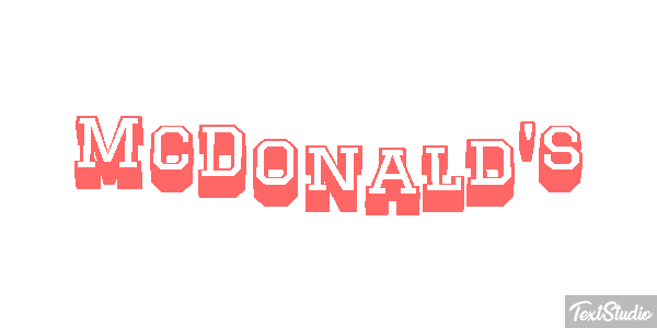 McDonald's Efeito do texto