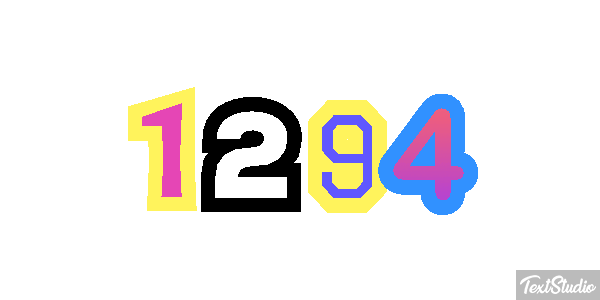 1294 Text effect