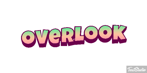 Overlook Text effect