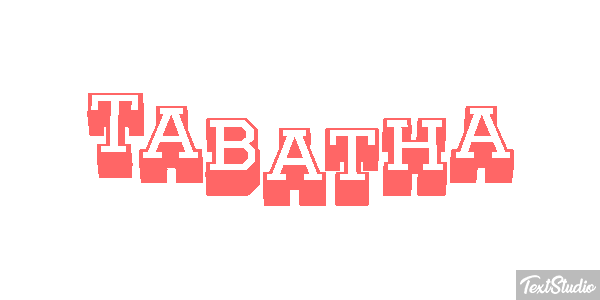 Tabatha Tekst effect