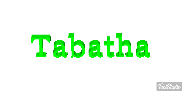 Tabatha Tekst effect