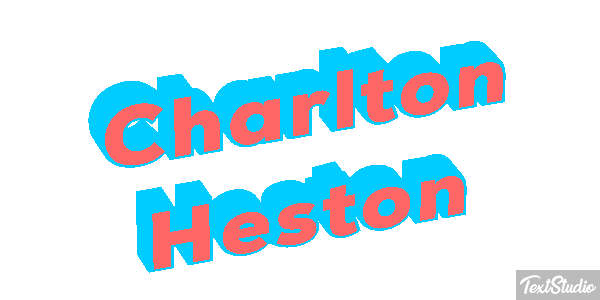 Charlton Heston Efeito do texto