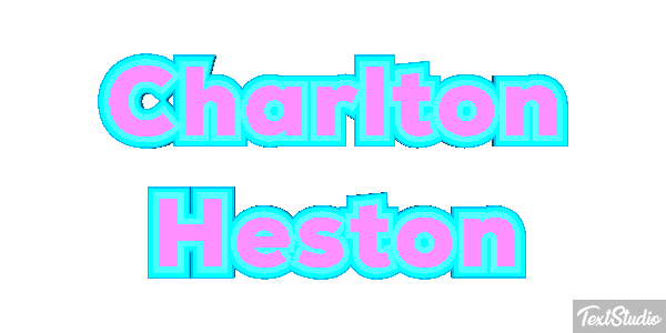 Charlton Heston Efeito do texto