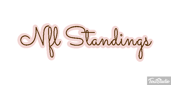 Nfl Standings Metin efekti