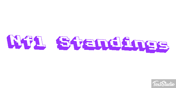 Nfl Standings Metin efekti
