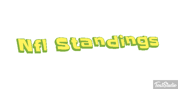 Nfl Standings Metin efekti