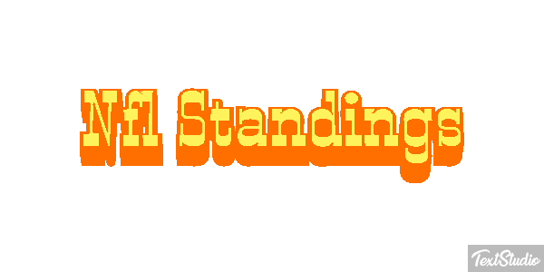 Nfl Standings Metin efekti