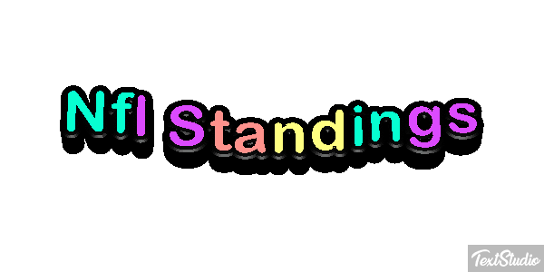 Nfl Standings Metin efekti