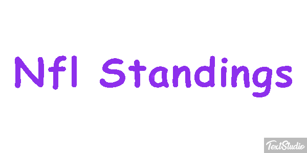 Nfl Standings Metin efekti