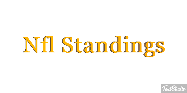 Nfl Standings Metin efekti
