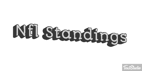 Nfl Standings Metin efekti