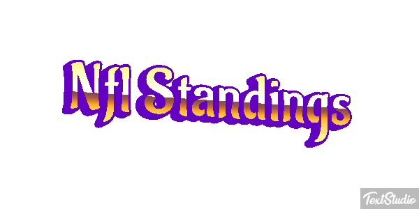 Nfl Standings Metin efekti