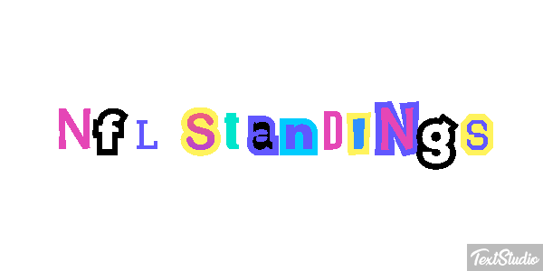 Nfl Standings Metin efekti