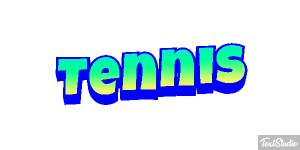 Tennis Effetto testo