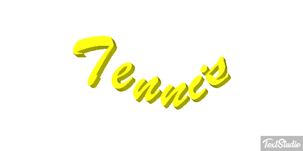 Tennis Effetto testo