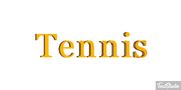 Tennis Effetto testo