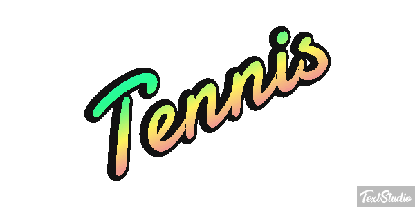 Tennis Effetto testo