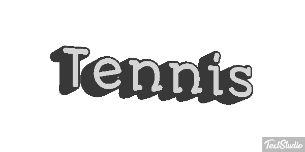 Tennis Effetto testo