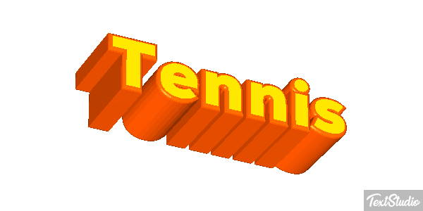 Tennis Effetto testo
