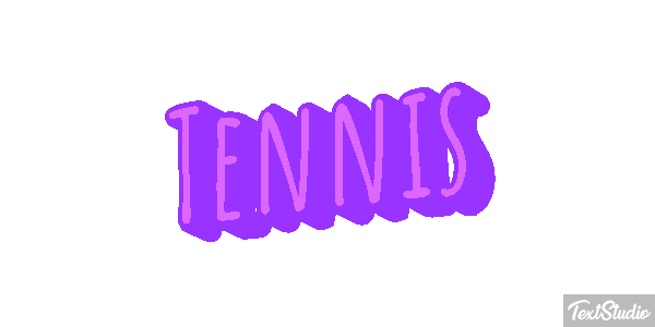 Tennis Effetto testo