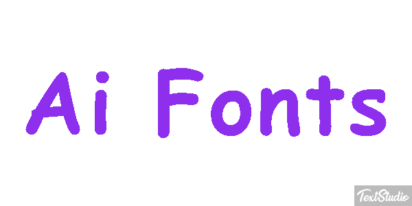 Ai Fonts Effetto testo