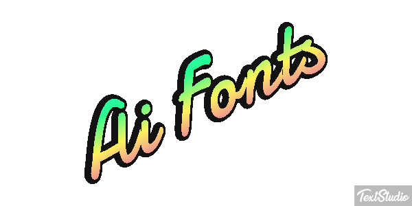 Ai Fonts Effetto testo