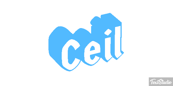 Ceil Text effect
