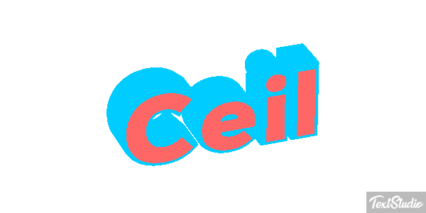 Ceil Text effect