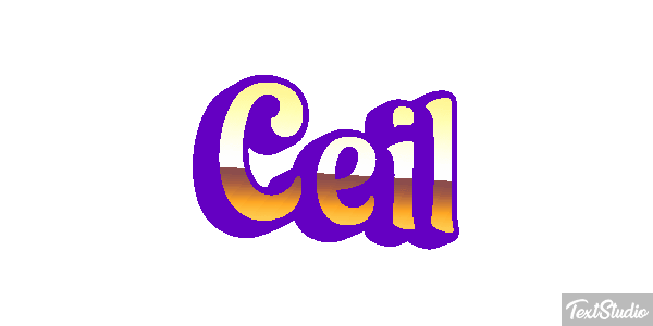 Ceil Text effect