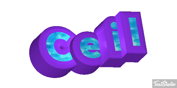 Ceil Text effect