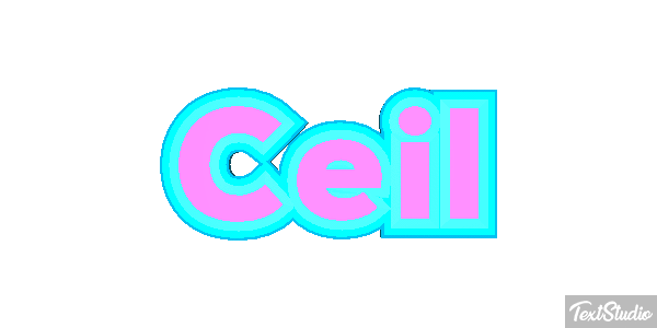 Ceil Text effect