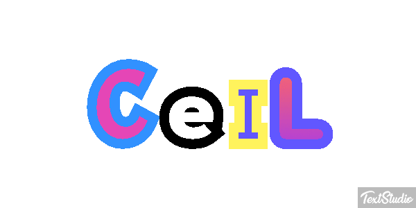Ceil Text effect