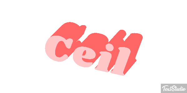 Ceil Text effect