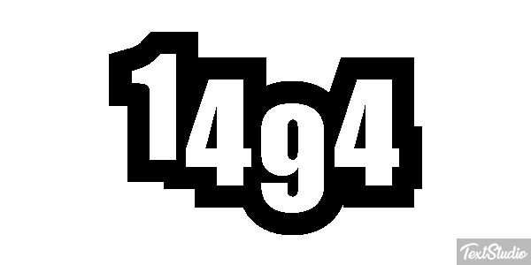 1494 Text effect