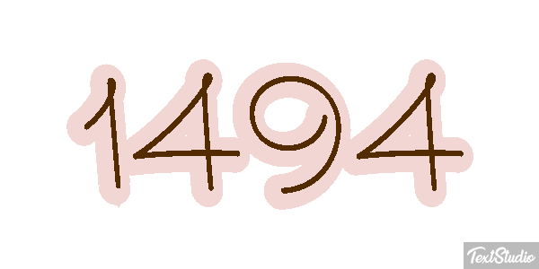 1494 Text effect