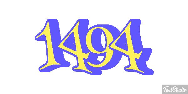 1494 Text effect