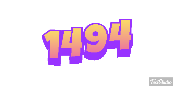 1494 Text effect