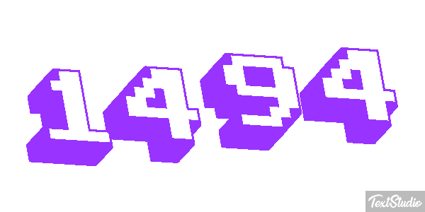 1494 Text effect