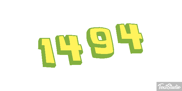 1494 Text effect