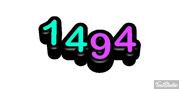 1494 Text effect