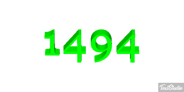 1494 Text effect