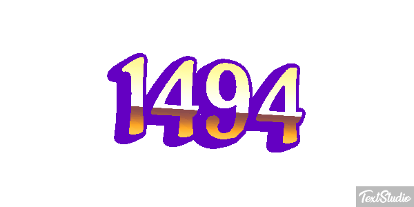 1494 Text effect