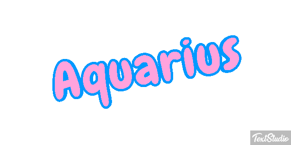 Aquarius Efecto de texto