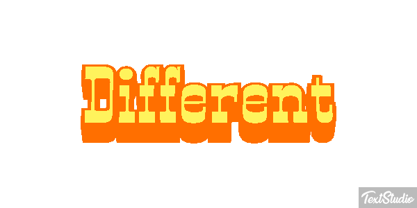 Différent Effetto testo